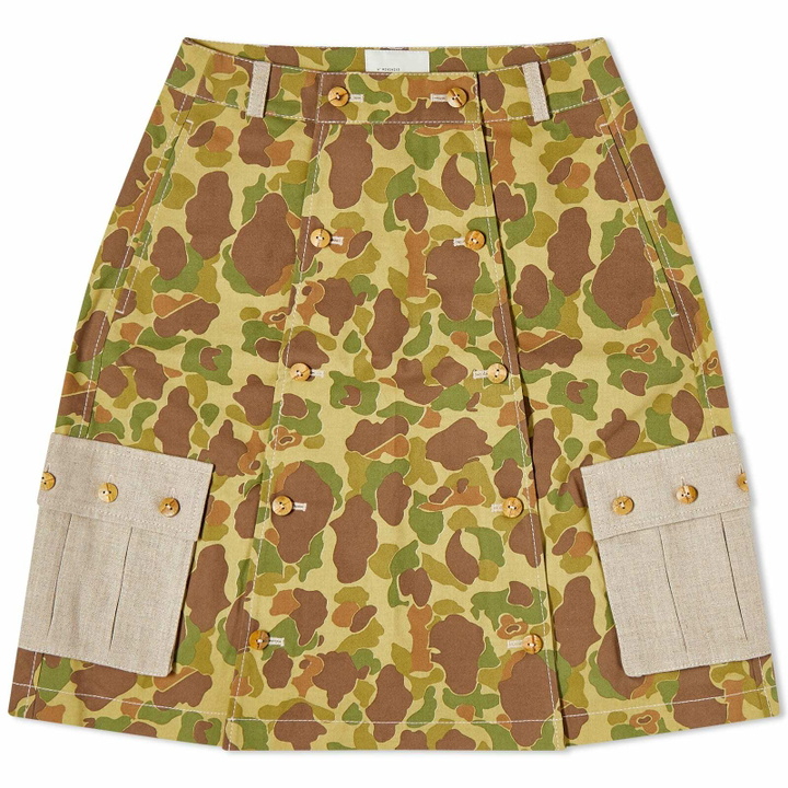Photo: W'menswear Women's Landing Skirt in Camo/Beige