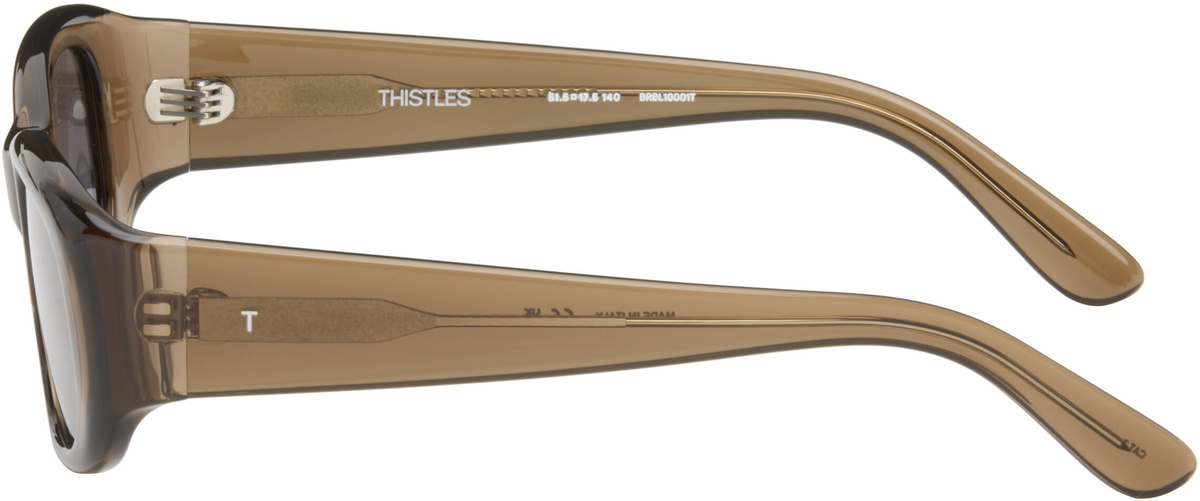 THISTLES Brown 'The Al' Sunglasses