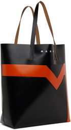 Marni Black & Orange North-South Tote