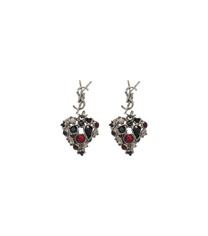 Photo: Saint Laurent Cassandre embellished drop earrings