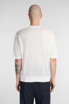 Laneus T-shirt In Beige Wool And Polyester