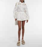 Dorothee Schumacher - Generous Gaze lace high-rise cotton shorts
