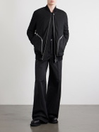 Rick Owens - Bauhaus Leather Zip-Up Flight Jacket - Black