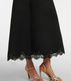 Valentino Crepe Couture lace-trimmed midi dress