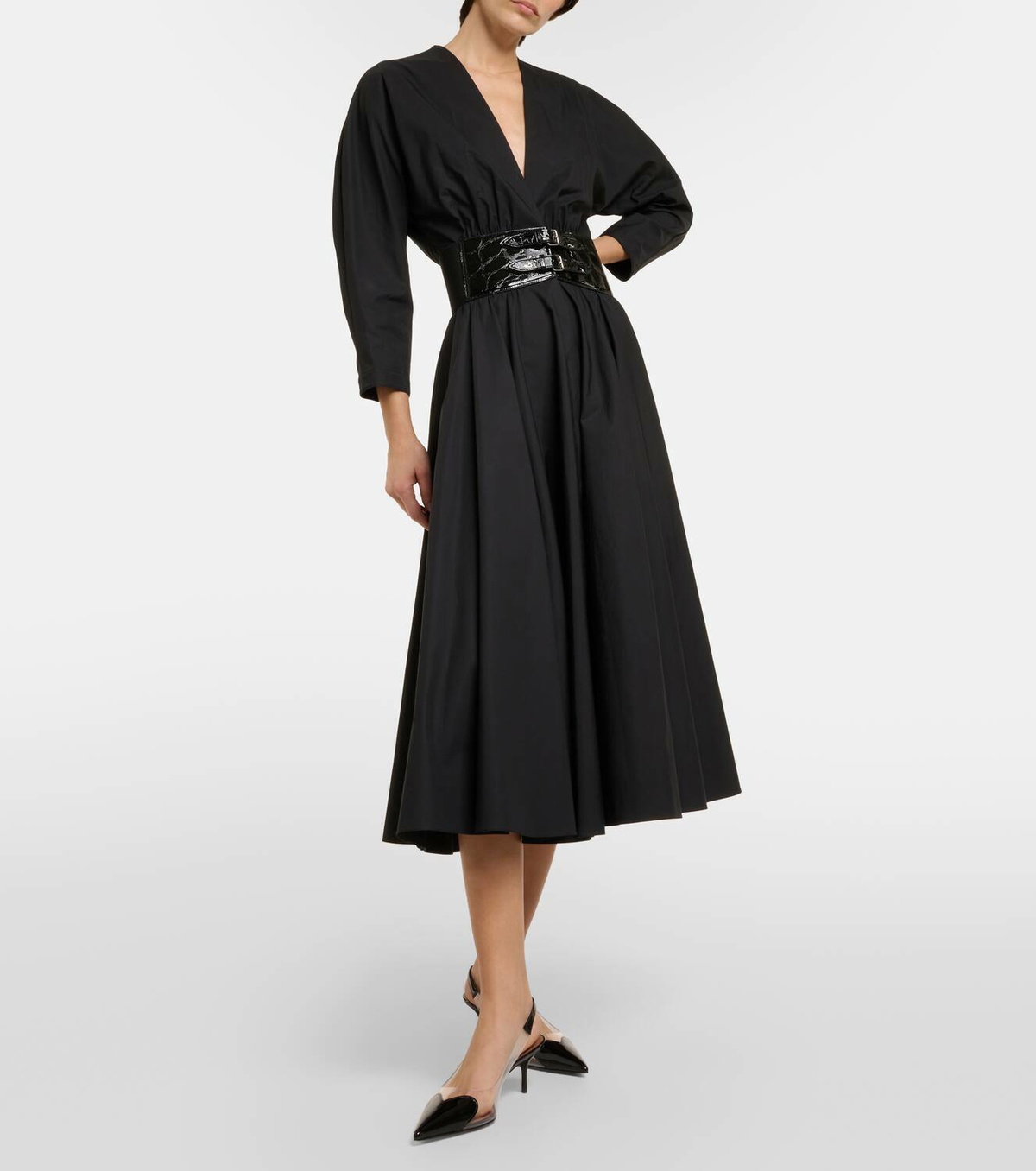 chinese dress ladies Vegan Leather Tunic Dress main image 0