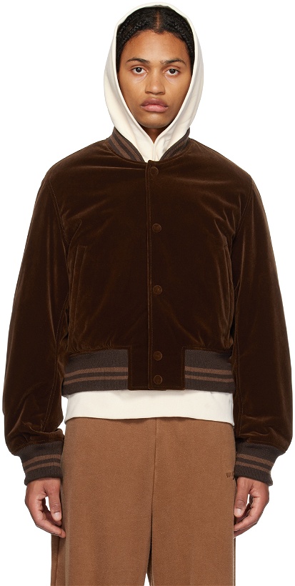 Photo: We11done Brown Padded Bomber Jacket