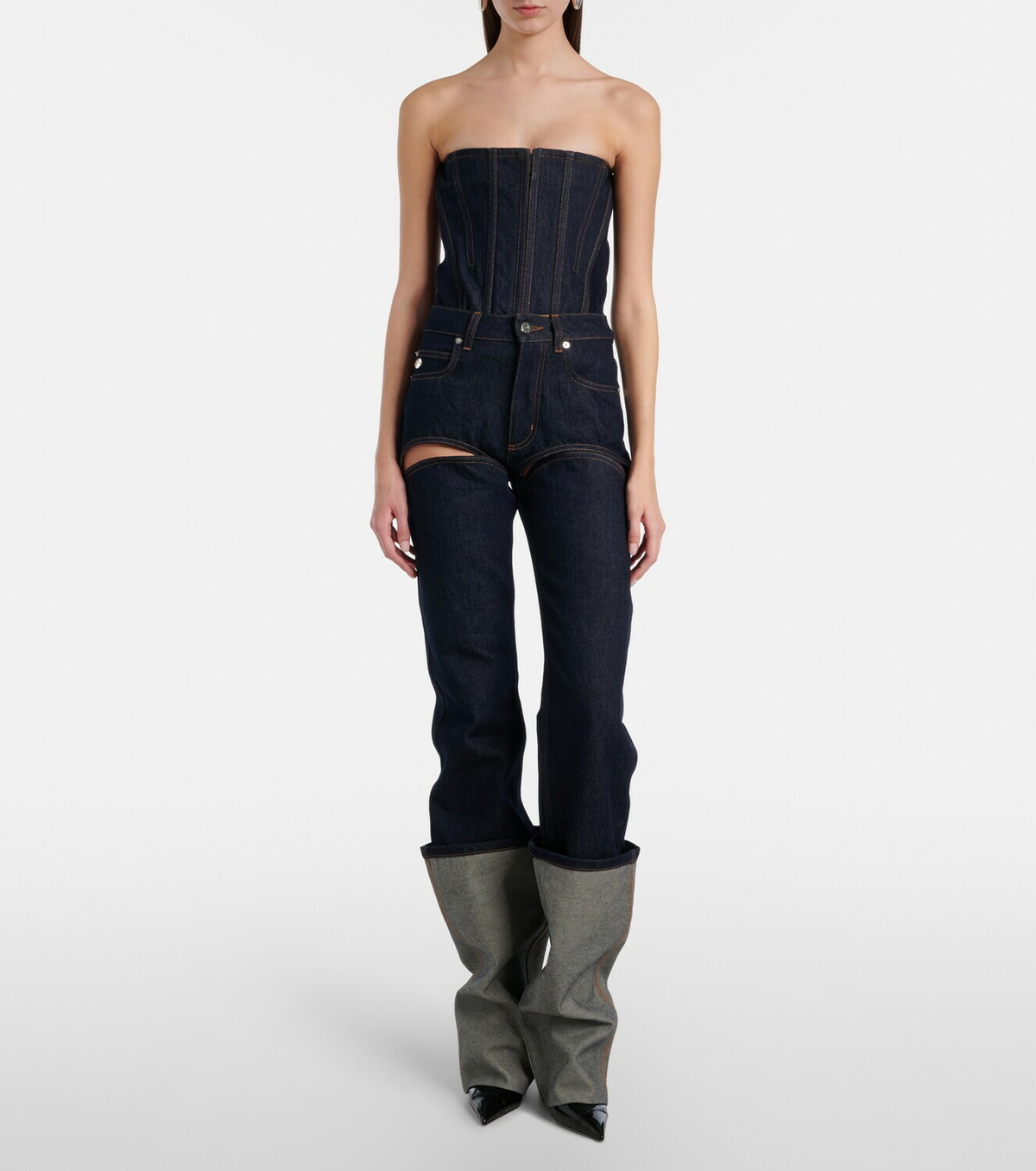 Jean Paul Gaultier Cutout straight jeans