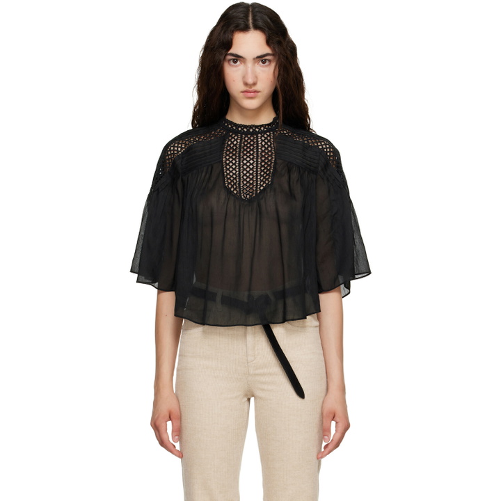 Photo: Isabel Marant Etoile Black Parina Blouse