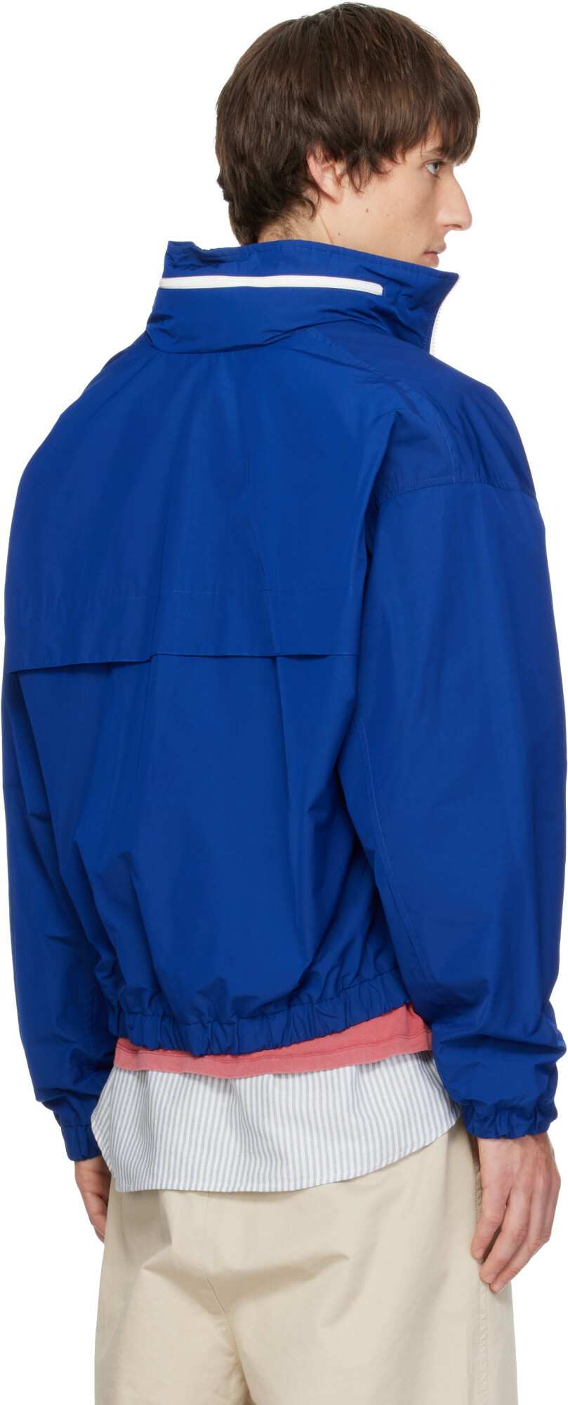 AMI Paris Blue Ami de Coeur Windbreaker Jacket