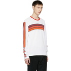 Kenzo White and Orange Logo Graphic T-Shirt