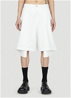 Comme Des Garçons Homme Plus - Skirt Shorts in White