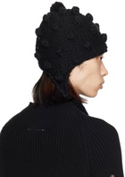 Maison Margiela Black Pom-Pom Beanie