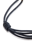 Aliita Croissant Cord Bracelet - Dark Blue - One Size