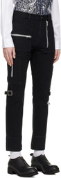 UNDERCOVER Black Zip Jeans