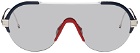 Thom Browne Navy & White TB811 Sunglasses