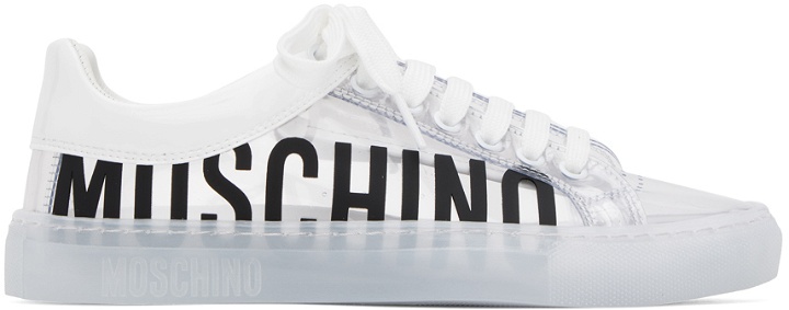 Photo: Moschino Transparent Logo Sneakers