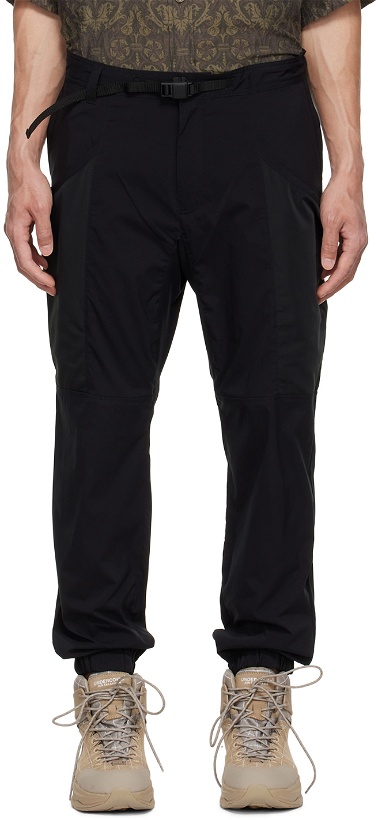 Photo: White Mountaineering Black Recycled Polyester Cargo Pants