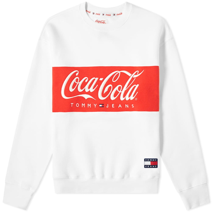 Photo: Tommy Jeans x Coca-Cola Crew Sweat Bright White