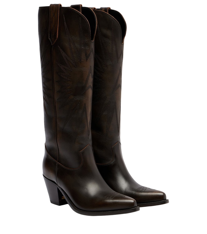 Photo: Golden Goose Wish Star leather cowboy boots