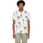 PS by Paul Smith White Palm Tree Short Sleeve Shirt