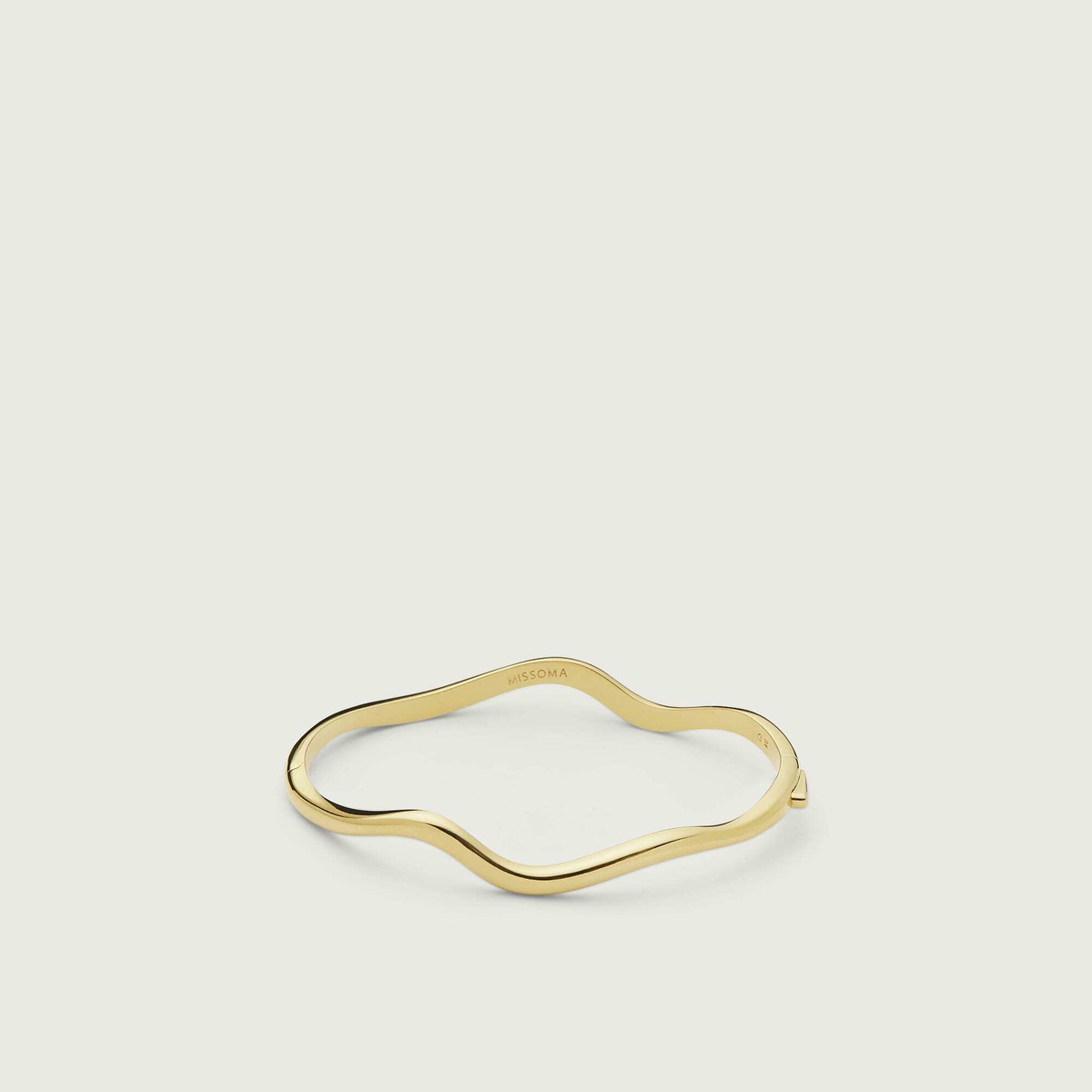 Missoma Women's Molten Classic Hinged Bangle in Gold