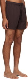 BOSS Brown Quick-Drying Swim Shorts