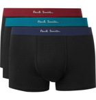 Paul Smith - Three-Pack Stretch-Cotton Jersey Boxer Briefs - Black