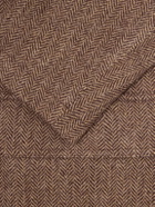 Drake's - Games Herringbone Virgin Wool-Tweed Blazer - Brown