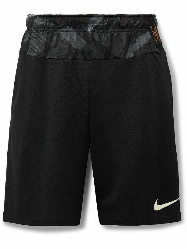 Photo: Nike Training - Straight-Leg Printed Dri-FIT Training Shorts - Black