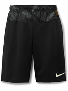 Nike Training - Straight-Leg Printed Dri-FIT Training Shorts - Black