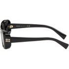 Miu Miu Eyewear Black Rectangular Sunglasses