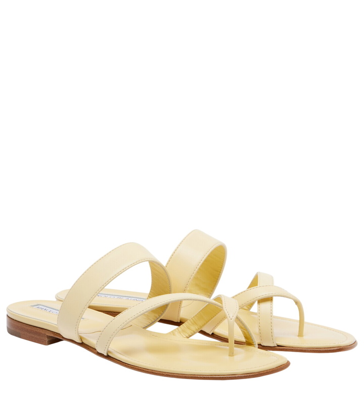 Photo: Manolo Blahnik Susaflat leather thong sandals