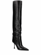 JIMMY CHOO - 95mm Cycas Kb Leather Knee High Boots