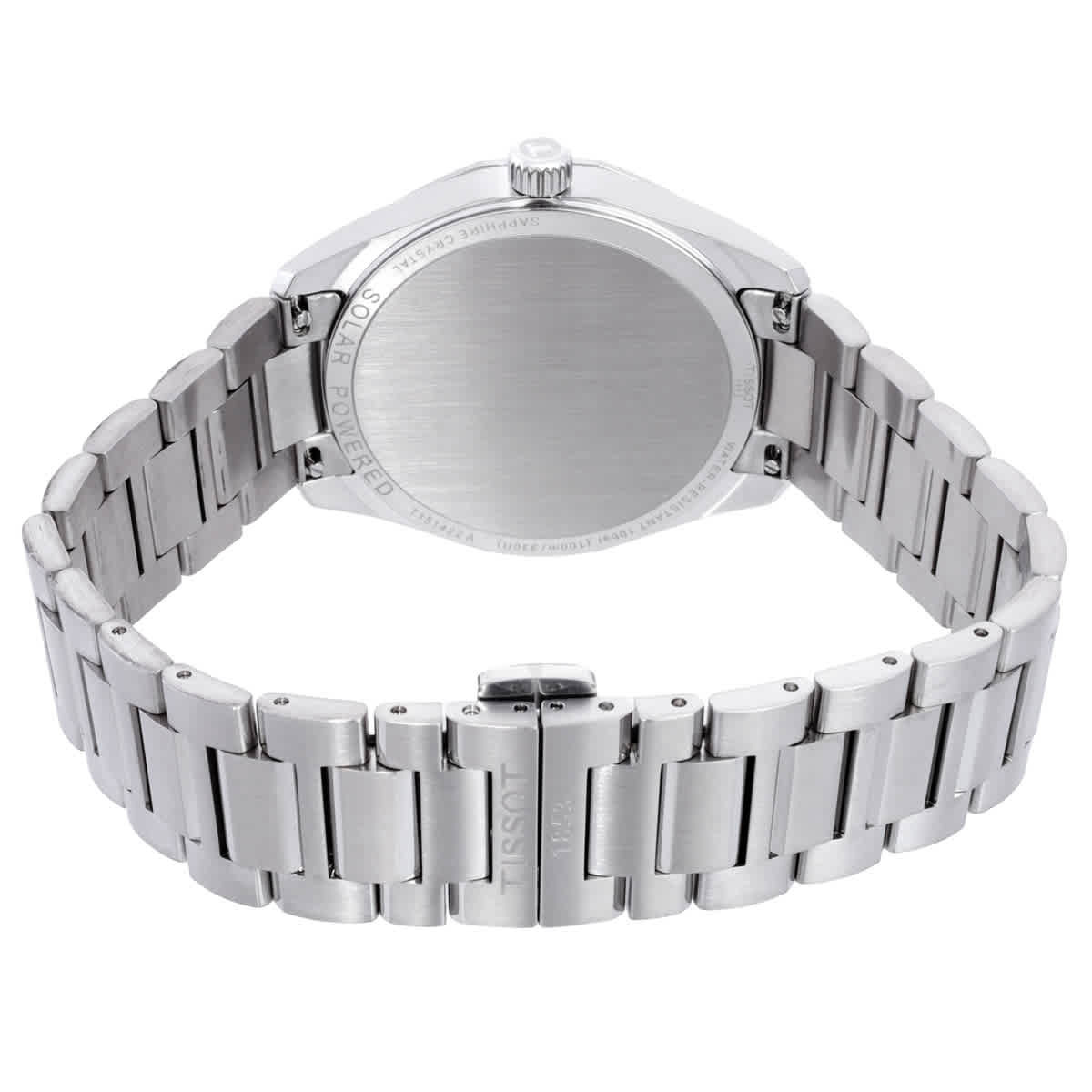 Tissot PRC Quartz Solar-Powered Silver Dial Watch T1514221103100