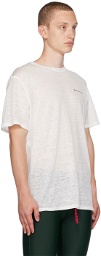 District Vision White Printed T-Shirt