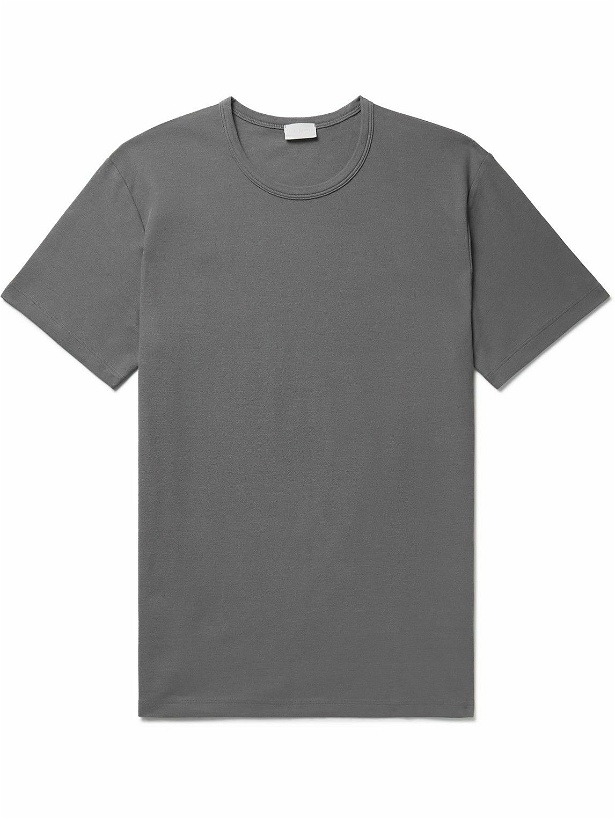 Photo: Handvaerk - Pima Cotton-Piqué T-Shirt - Gray