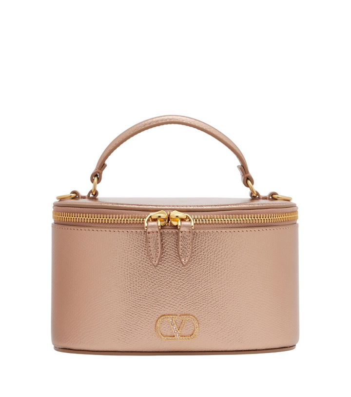 Photo: Valentino Garavani Vlogo Small leather top handle bag