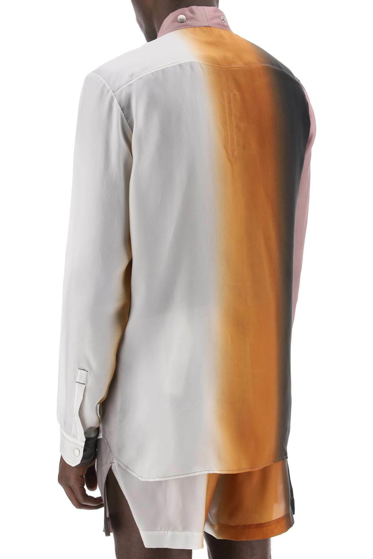 RICK OWENS 'larry shirt in gradient japonette Multicolor RICK OWENS 'larry shirt in gradient japonette Multicolor