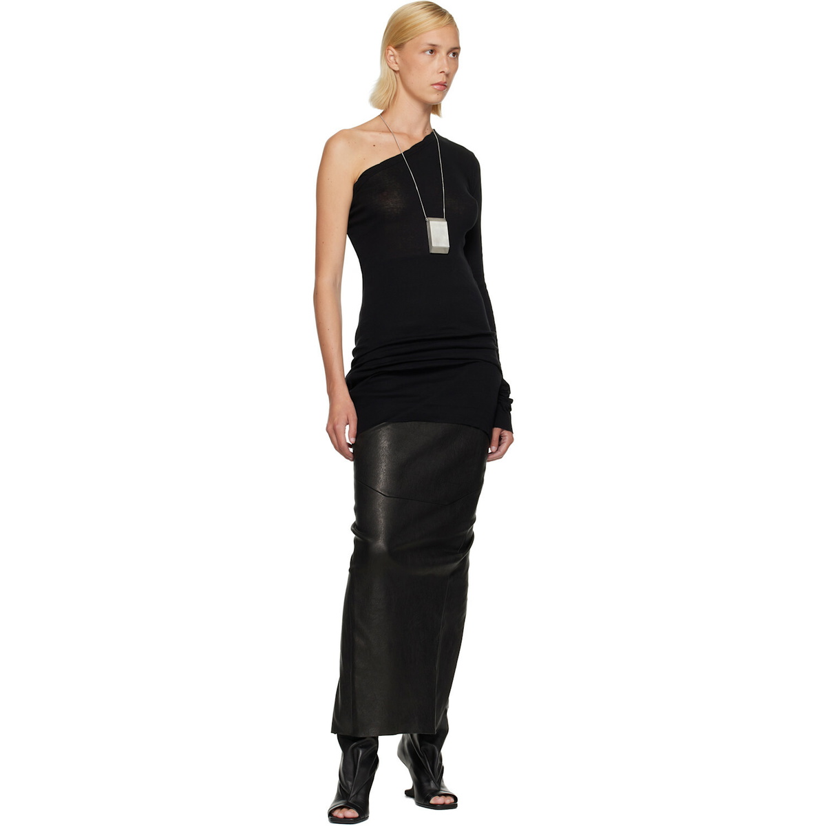 Rick Owens Black Tower Ziggy Minidress