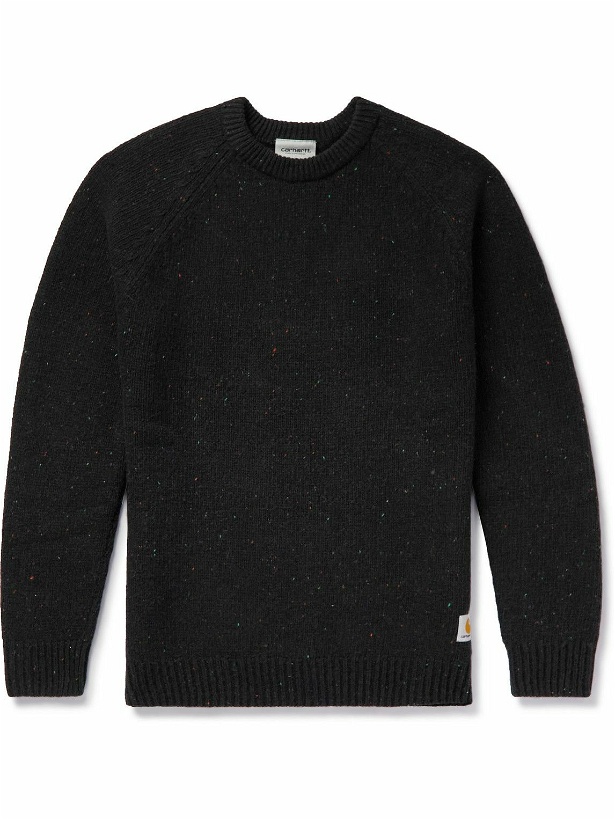 Photo: Carhartt WIP - Anglistic Wool-Blend Sweater - Black