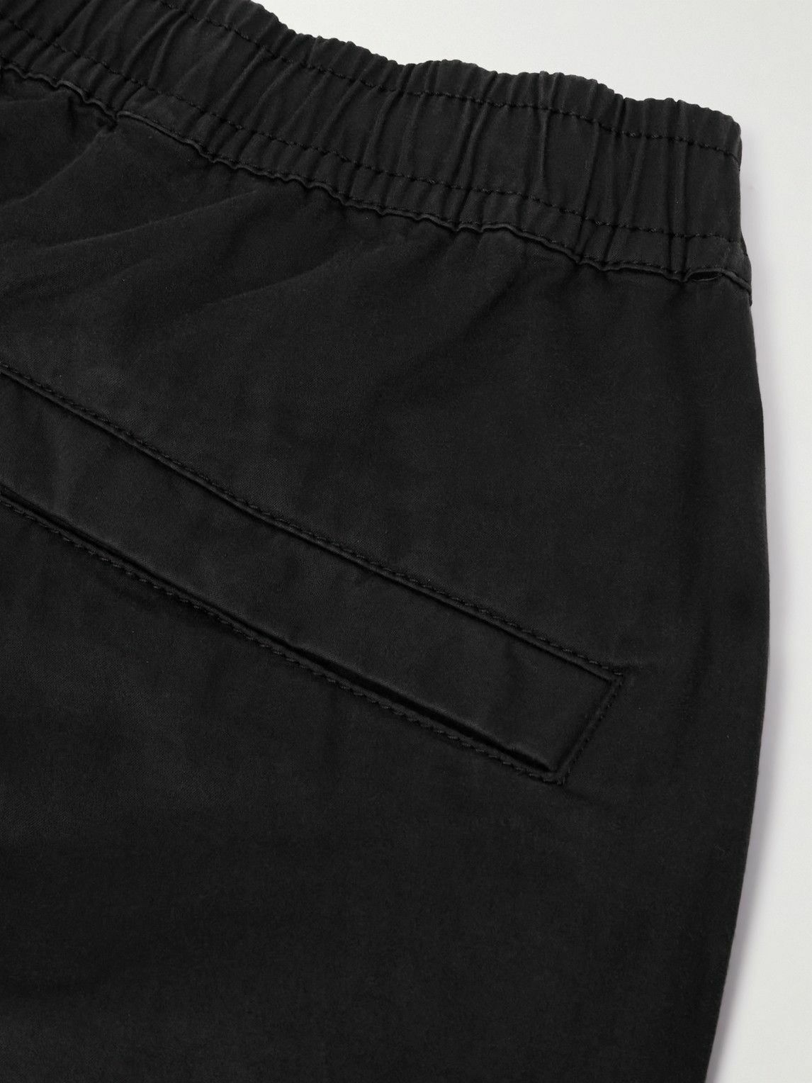 Stone Island - Tapered Cotton-Blend Trousers - Black
