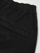 Stone Island - Tapered Cotton-Blend Trousers - Black