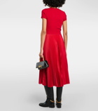Polo Ralph Lauren Pleated wool-blend midi dress