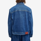 Studio Nicholson Men's Petar Patch Pocket Denim Jacket in Indigo Wash