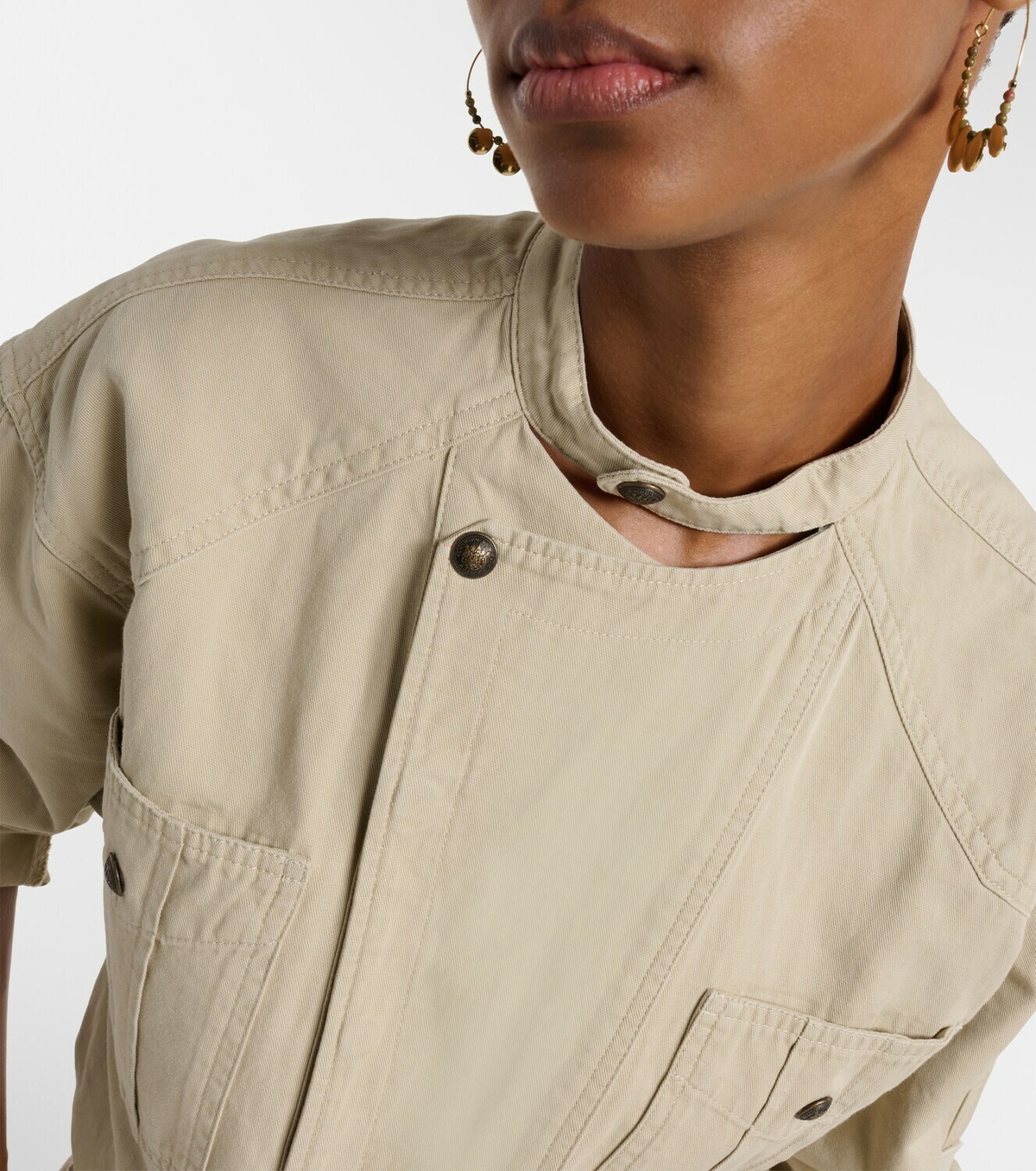 Marant Etoile Nessime cotton and linen jumpsuit