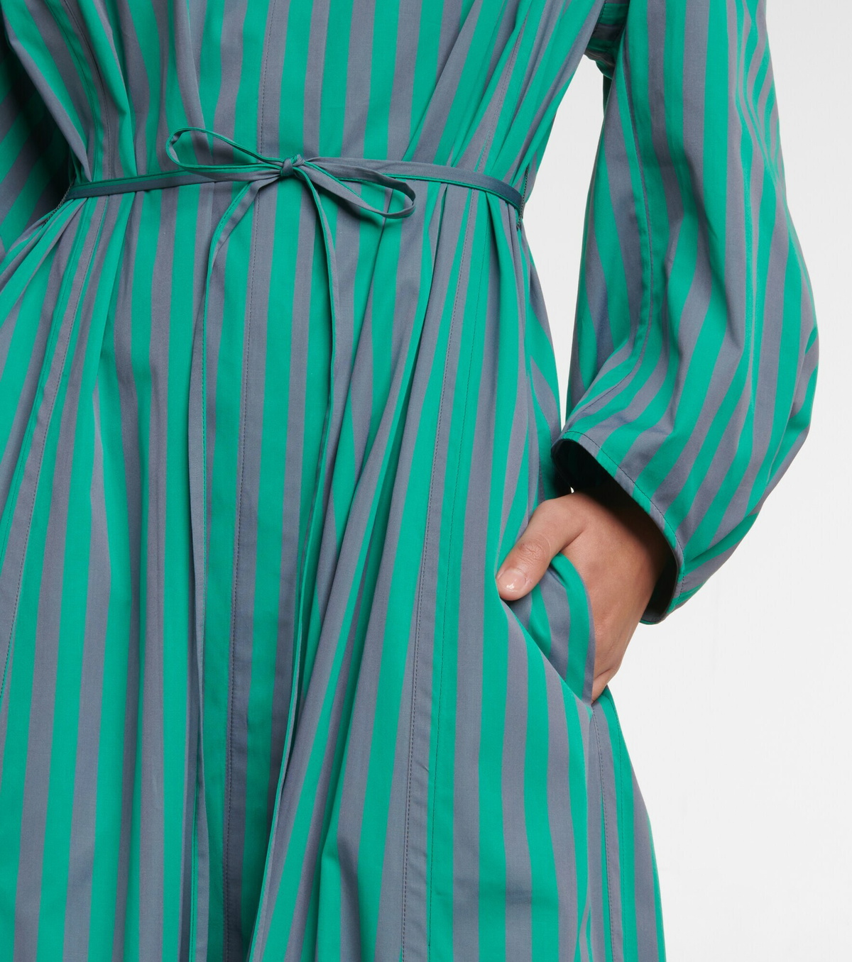 Jil Sander - Striped cotton midi shirt dress Jil Sander