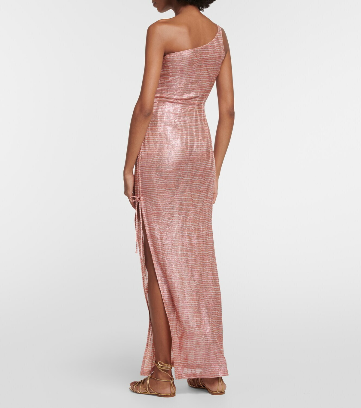 Missoni Mare Jacquard one-shoulder midi dress