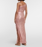 Missoni Mare Jacquard one-shoulder midi dress