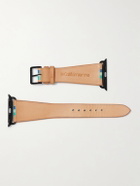 laCalifornienne - Aquamarine Striped Leather Watch Strap