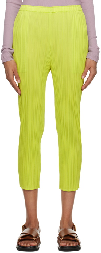 Photo: Pleats Please Issey Miyake Yellow Monthly Colors December Trousers